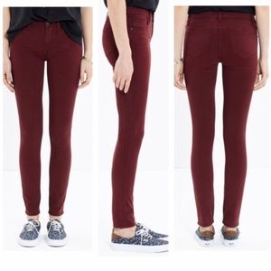 Madewell maroon jeans